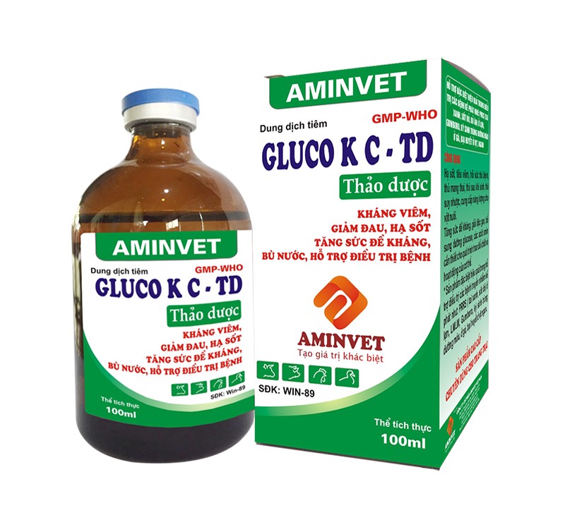 Gluco K C/ Gluco KC thảo dược aminvet - chỉ dùng trong thú y