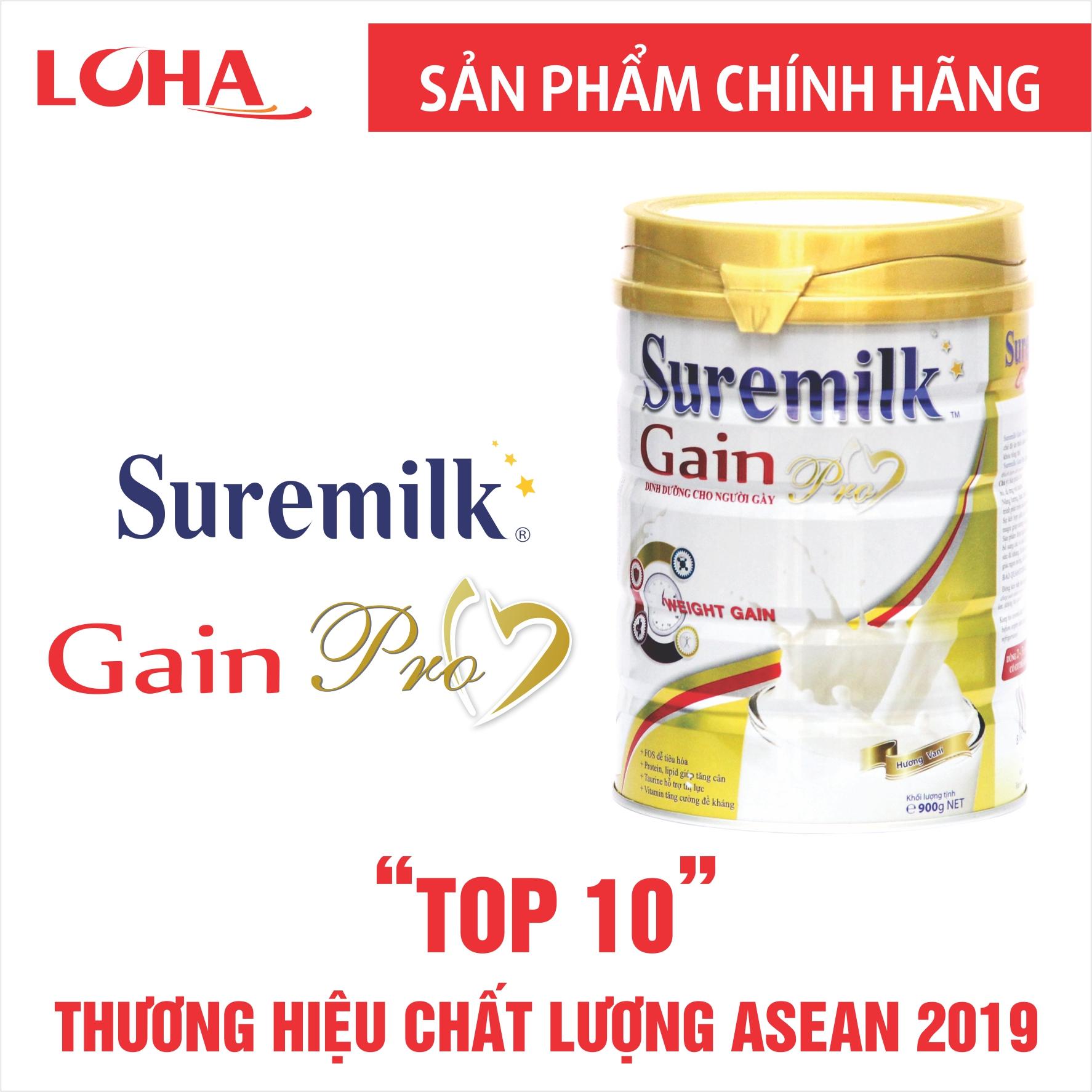 [HCM]Sữa bột Suremilk Gain Pro 800g (dinh dưỡng cho người gầy, dành cho trẻ từ 1 tuổi trở lên) - FreeShip Max - LOHAMART