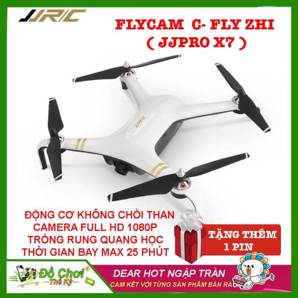 [ BỘ SẢN PHẨM 2 PIN ] Máy bay flycam JJRC JJPRO X7 ( C - FLY ZHI ), Động cơ không chổi than,Bay 25 phút tầm xa 800m, 2 GPS, Camera Full HD 1080P ( Đối Thủ Của MJX BUGS 5W, bugs 2se, bugs 3 pro, jjpro x5 )