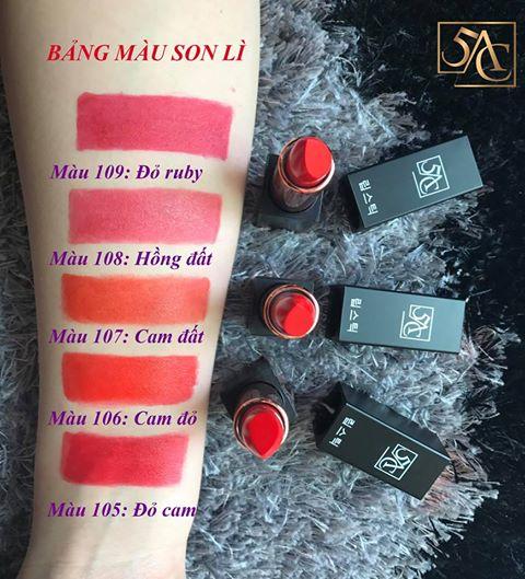 Son lì 5AC Hàn Quốc màu Hồng đất - Mã 108