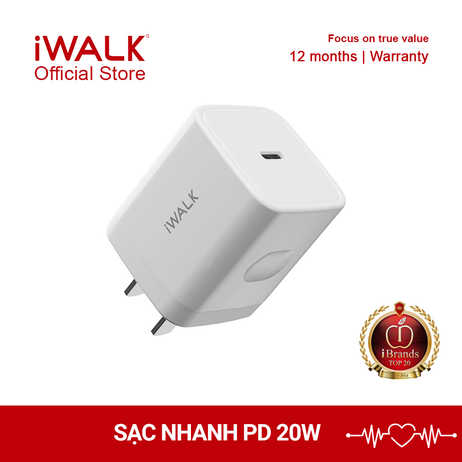 Củ Sạc nhanh iWALK Leopard 20W – ADL020