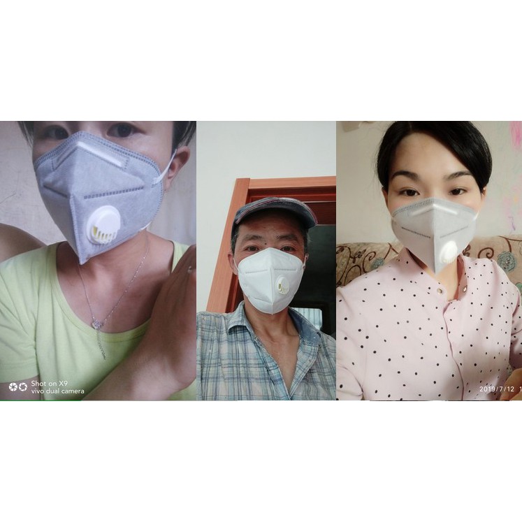 Combo 10 khẩu trang KN95 có van thở