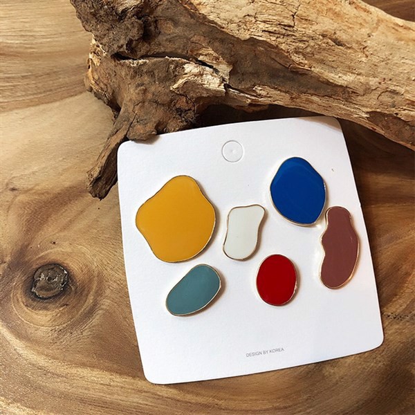 Set Resin 6 màu riêng bất đối xứng