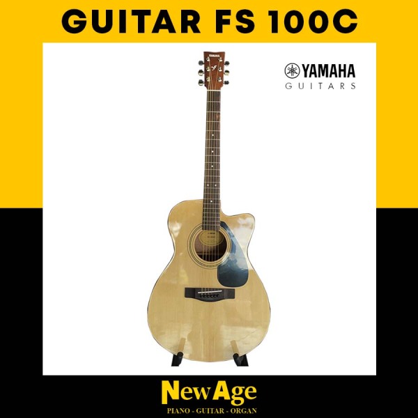 Đàn Guitar Acoustic Yamaha FS100C Chính Hãng Tặng kèm Bao da, Dây đàn, Pick gảy - Nhạc cụ New Age