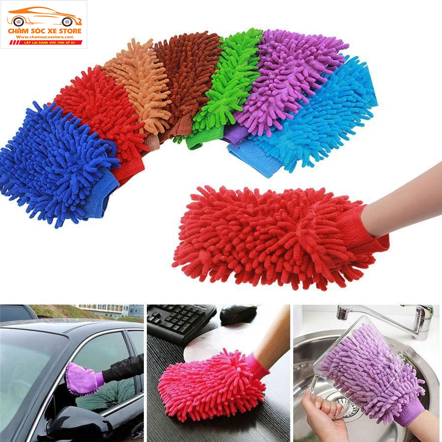 Găng tay rửa xe - Bao tay rửa xe chuyên dụng