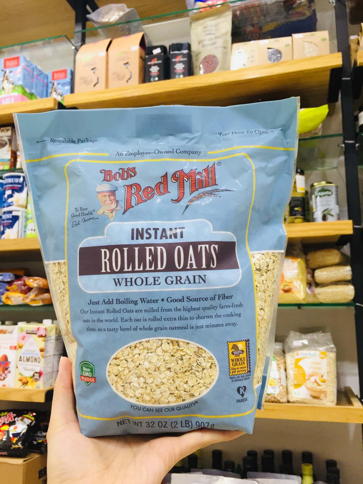 Date 01/28 Genuine Bob's Red Mill Instant Rolled Oats 907g