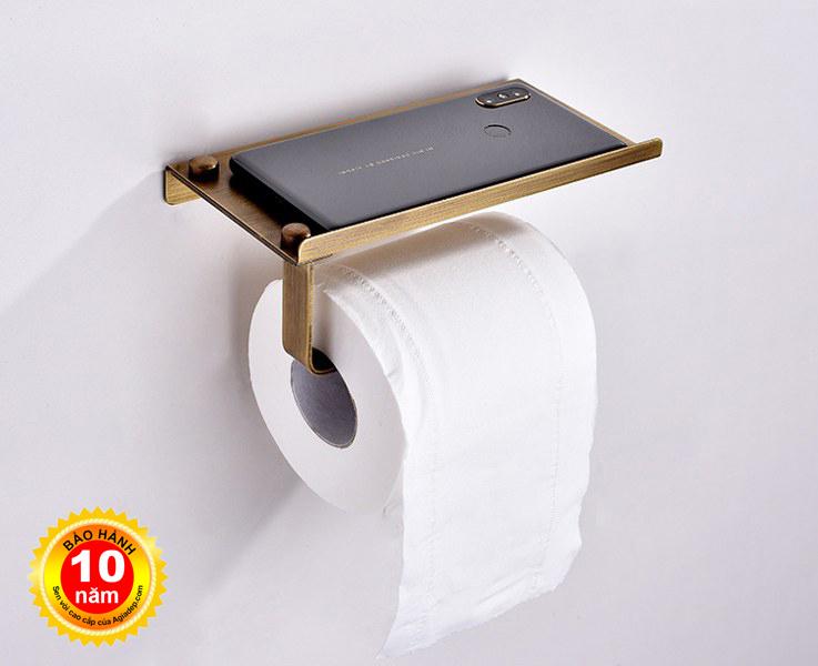 Giá treo giấy vệ sinh kiêm Giá để đồ cá nhân nhà tắm, nhà vệ sinh - Tân cổ điển ITALIA