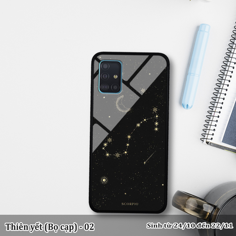 Ốp kính SAMSUNG A71 in cung hoàng đạo