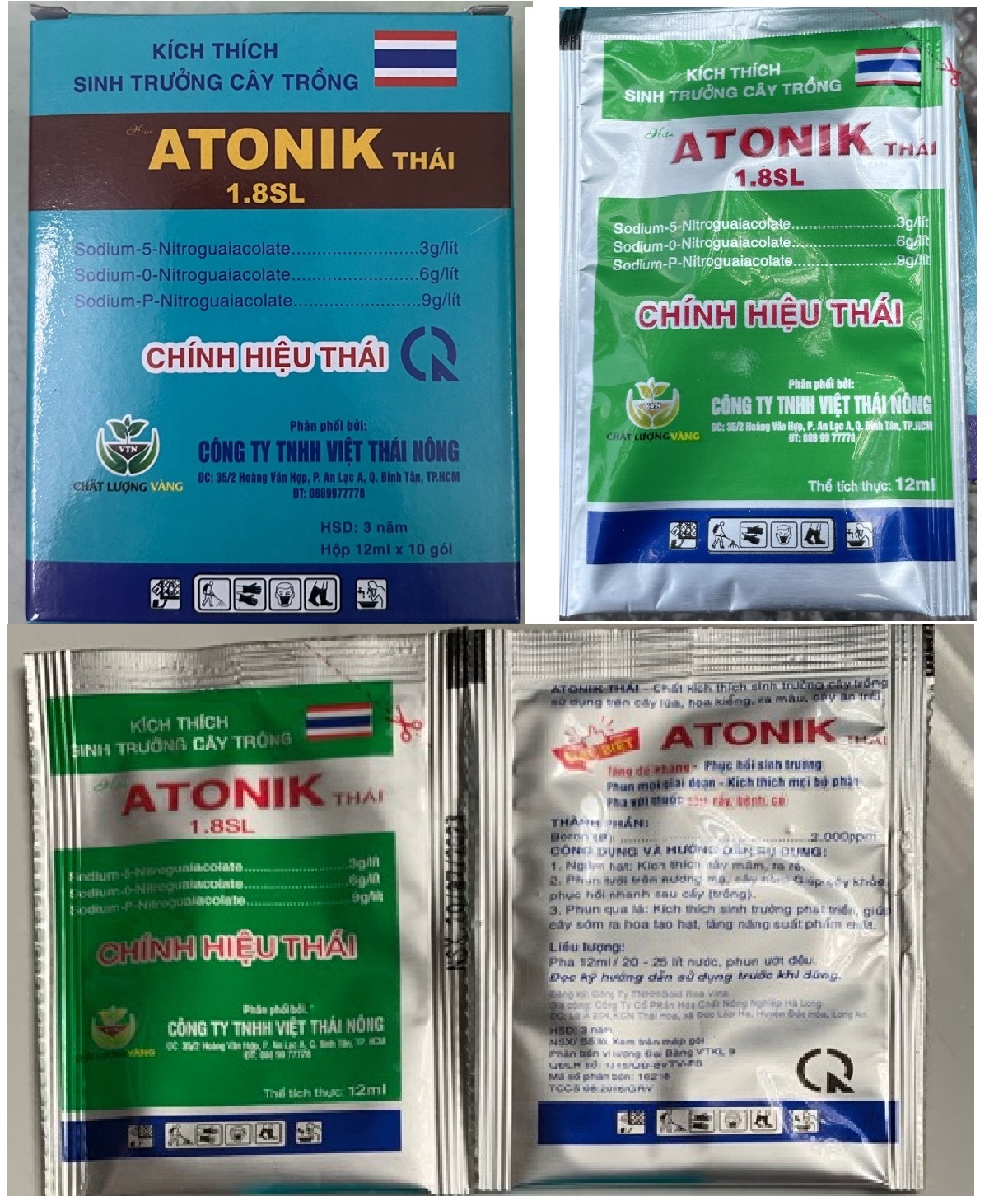 ATONIK - KÍCH RỄ NẢY MẦM 10ml - 1 GÓI - Thái Lan