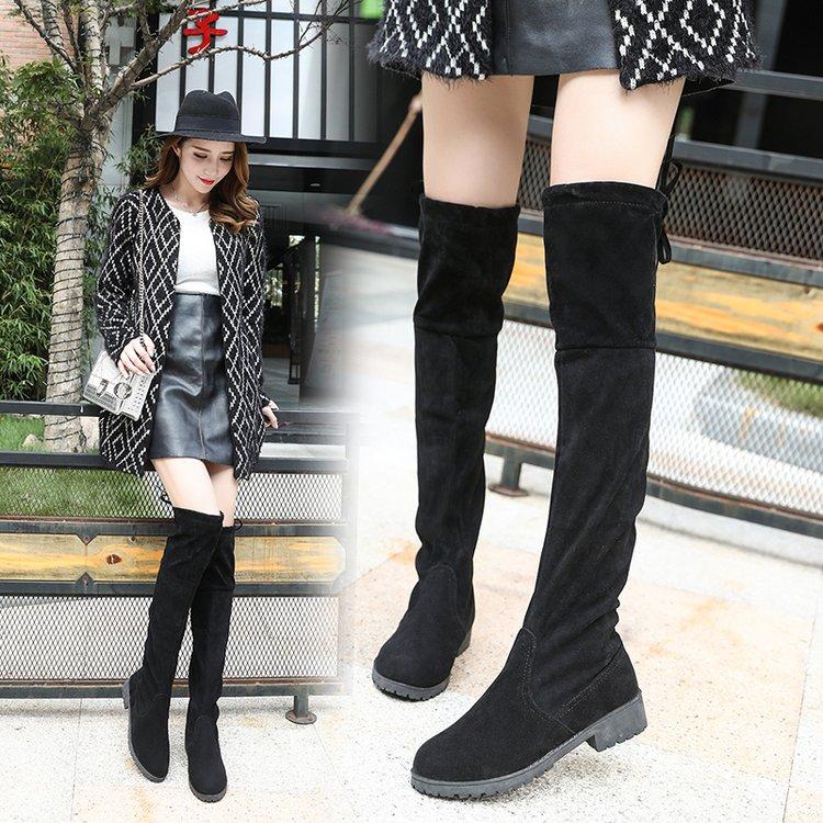 Boot đùi da lộn đến 3cm hot 2018 SSV1930-gcg16