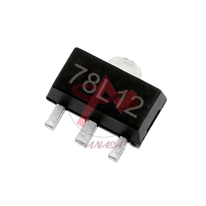Ic ổn áp nguồn 12v 78l12 0.1a sot-89 chân dán