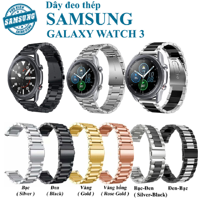 [Galaxy Watch 3] Dây đeo thép đồng hồ thông mình Samsung Galaxy Watch 3