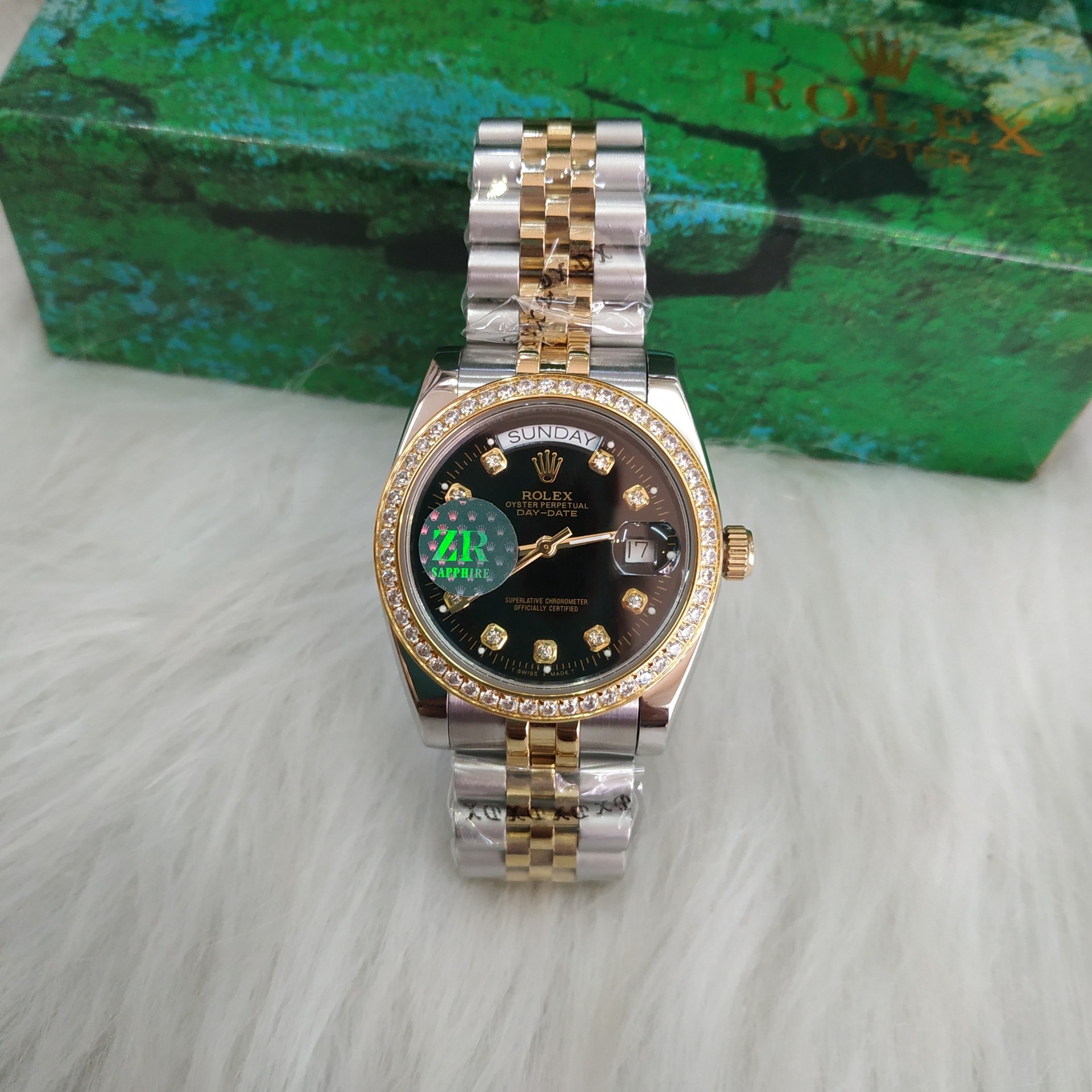 { ĐỒNG HỒ BẢO TÍN SHOP SỊN } Đồng Hồ Nam Automatic Số Kim Cương + Thẻ Bảo Hành