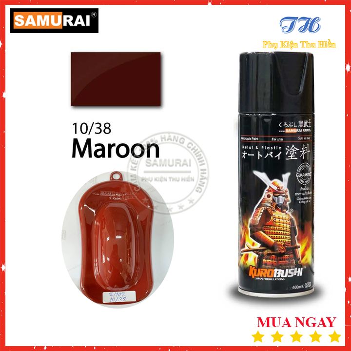 Sơn xịt samurai màu hạt dẻ - mã 10/38