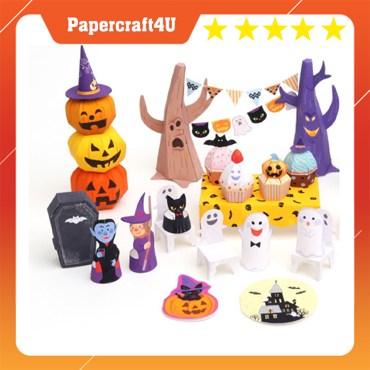 Mô hình giấy 3D - Quà halloween mini siêu cute