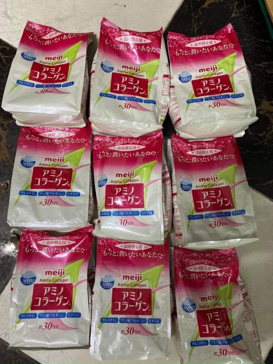 Bột Collagen Meiji Amino Nhật Bản