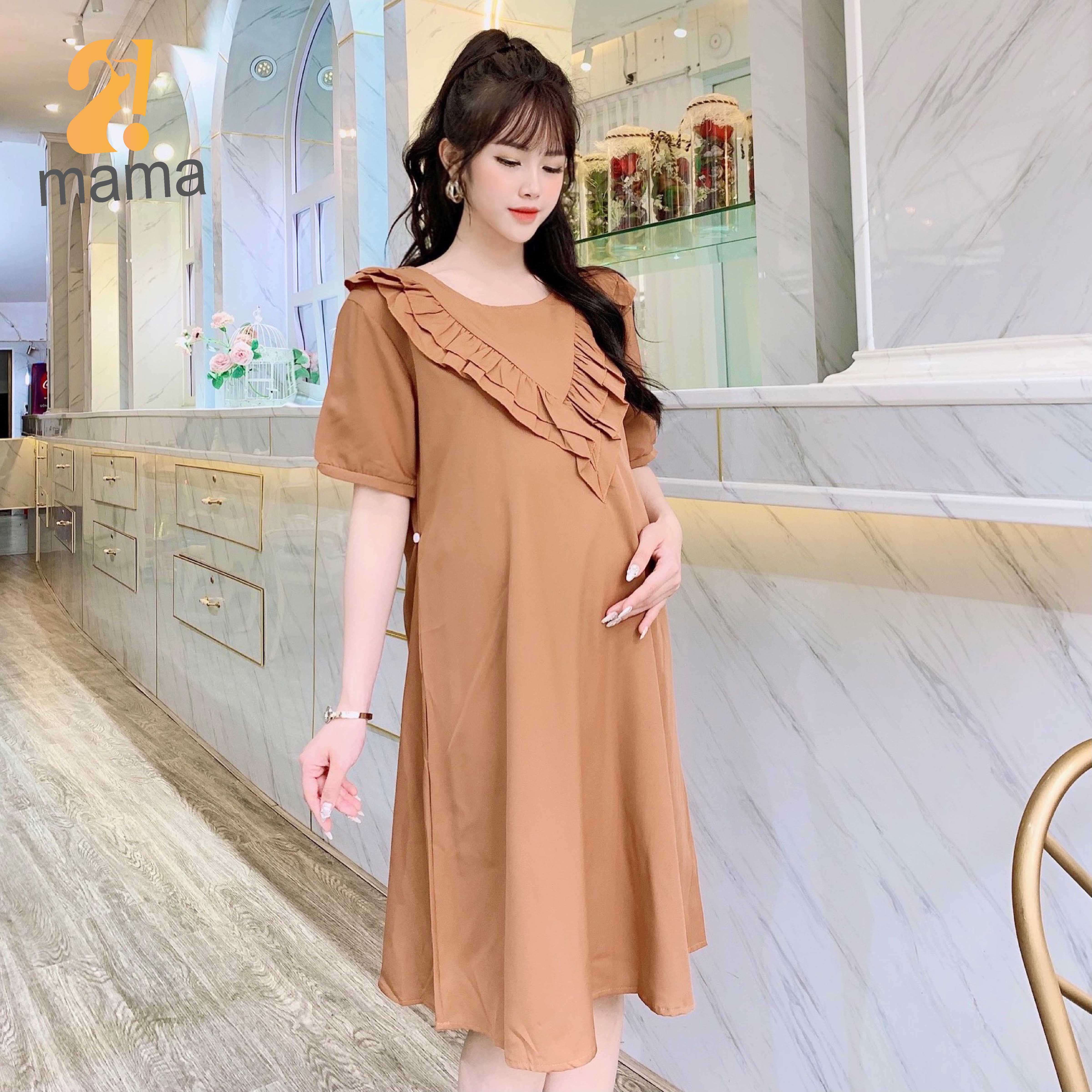 Đầm bầu dự tiệc 2MAMA thiết kế dáng suông V68