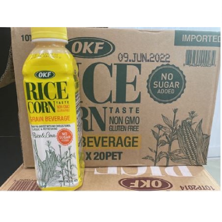 Sữa gạo bắp OKF Rice Corn nhập khẩu Hàn Quốc - Chai 500ml