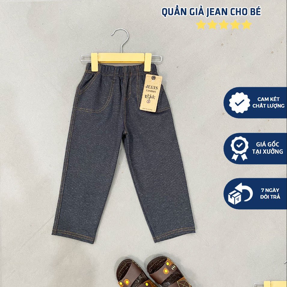 [Sale rẻ] Quần Giả Jean Dài Bé Trai Form (30-40kg)