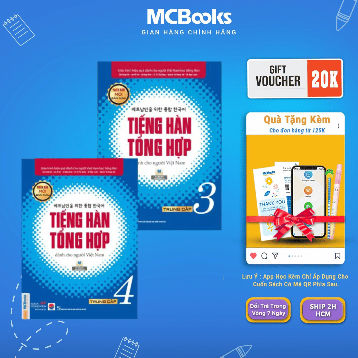 Book-a combo of Korean children's study book of Secondary 3 and 4 (color version)-McBooks