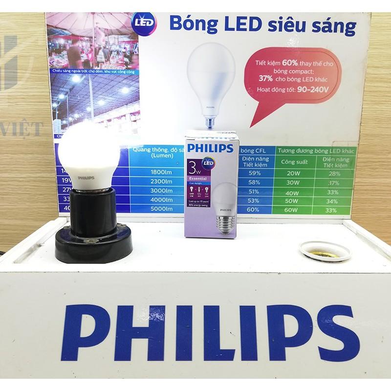 [HCM]Bóng đèn led Philips 3W - Vàng