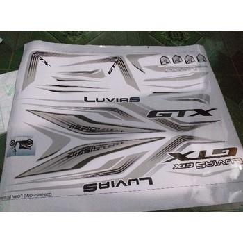 tem rời luvias dán xe trắng bạc đặt in