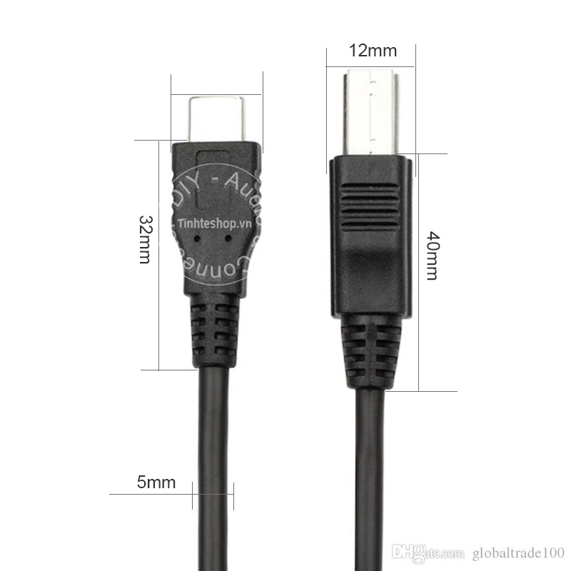 Dây cáp USB 3.1 type-C ra USB 3.0 BM HDD box 3.5 HDD docking 1 mét