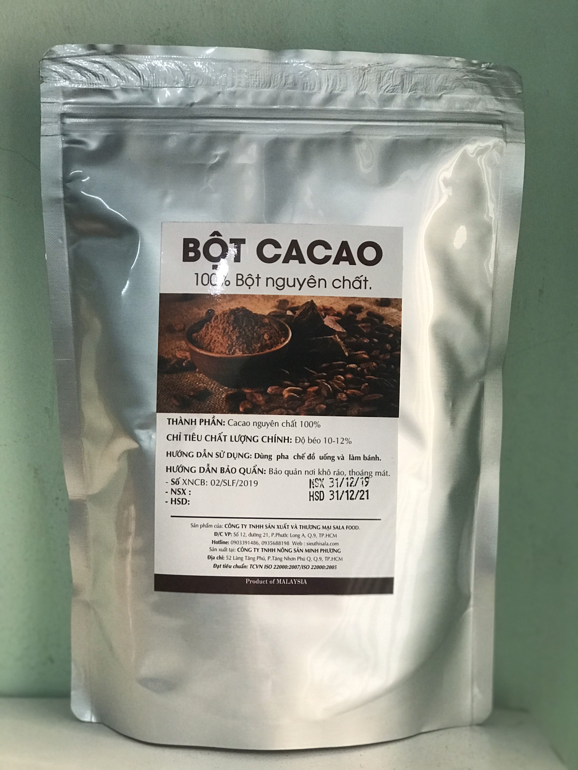 Bột Ca Cao Nguyên Chất Đaklak - 500G