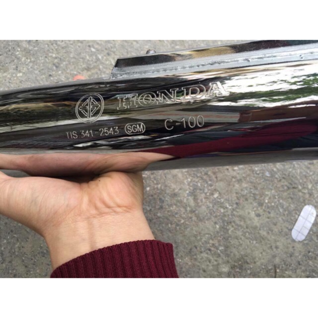 Pô 2543 đít S móc êm gắn cho DREAM - WAVE 50cc/100cc/110cc.