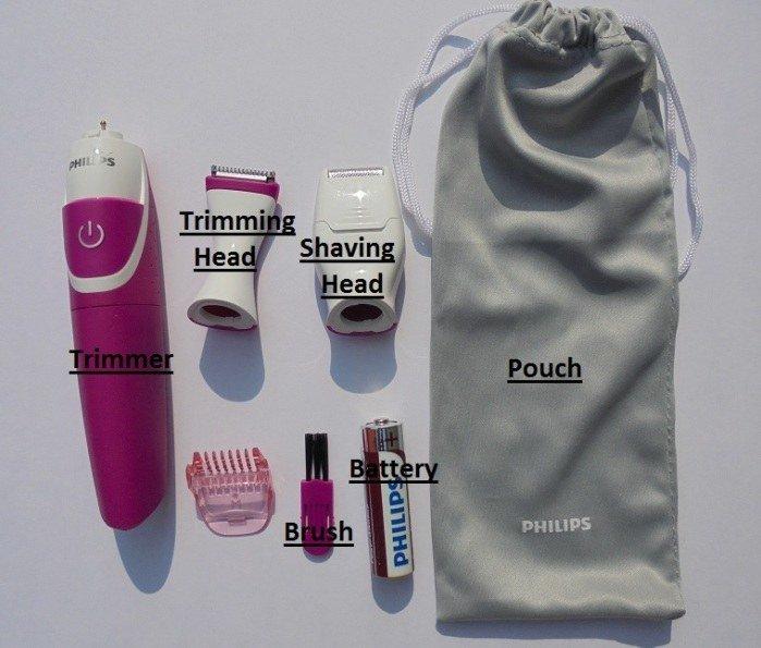 Máy tỉa và làm sạch lông vùng bikini Philips BRT382
