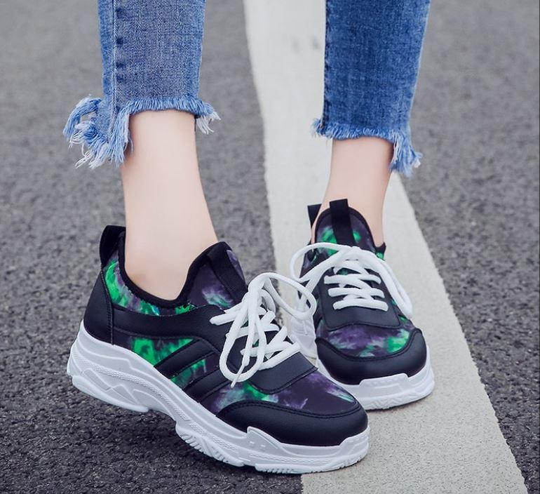 Giày Thể Thao Pha Màu NeOn Siêu Xinh