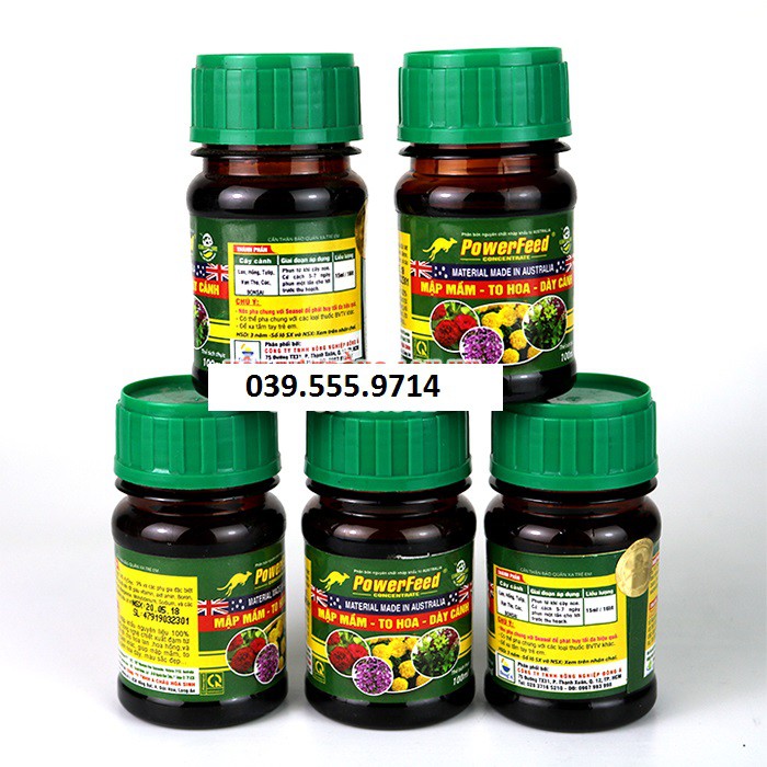 Phân cá Hữu cơ PowerFeed - Mập mầm, to hoa, dày cánh (Chai 100ml)