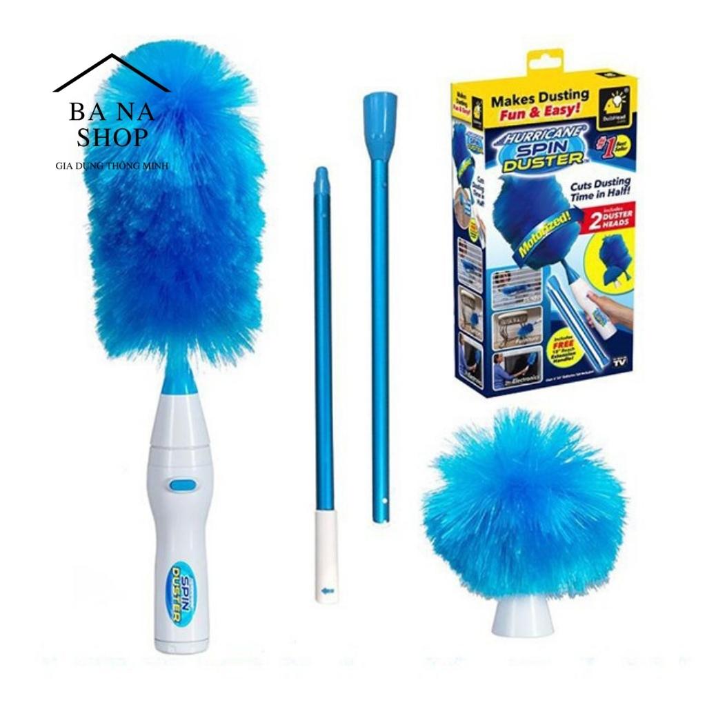 Chổi quét bụi thông minh spin duster, sử dụng pin, cầm tay tiện lợi