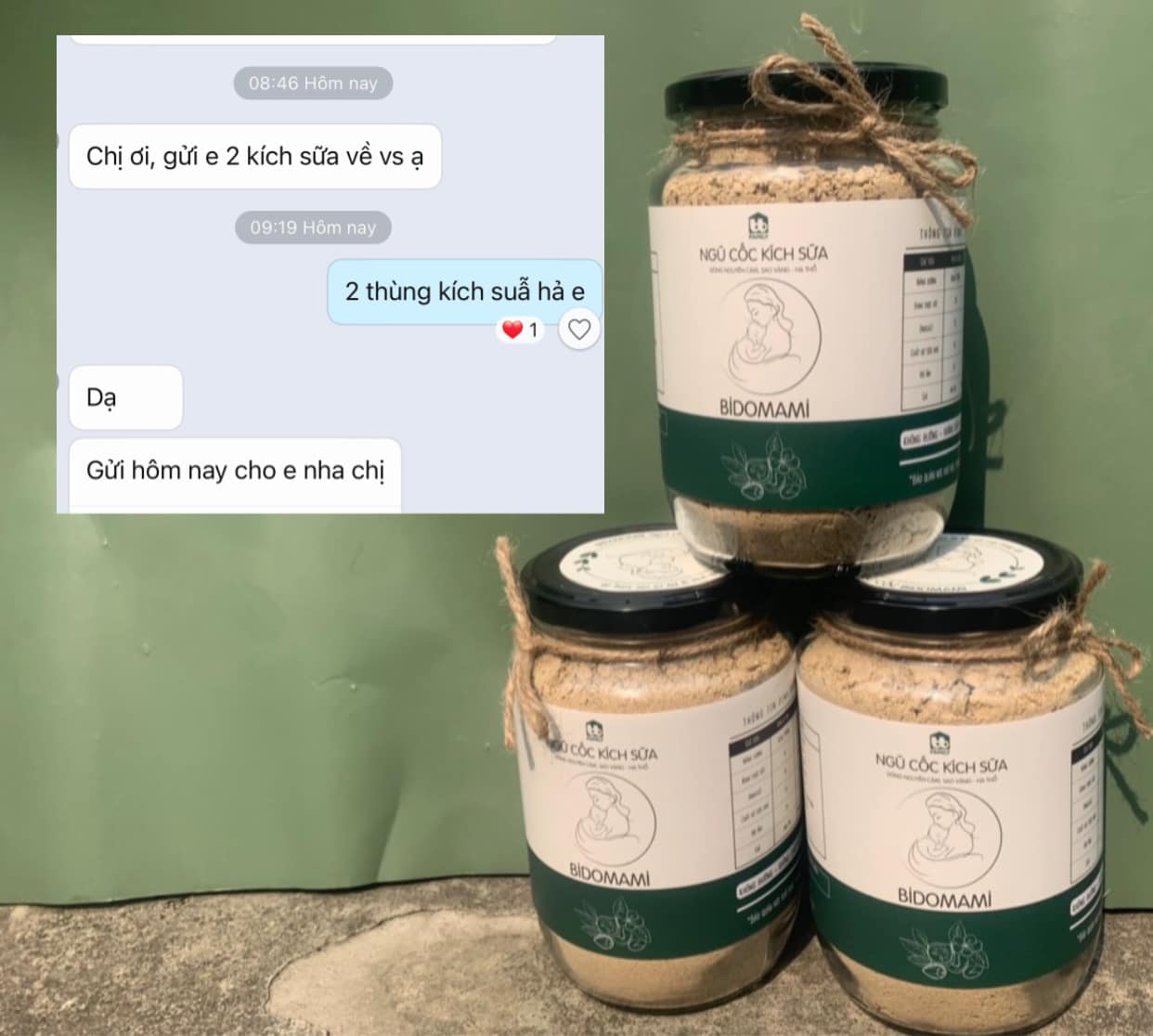 Ngũ cốc kích sữa Bidomami