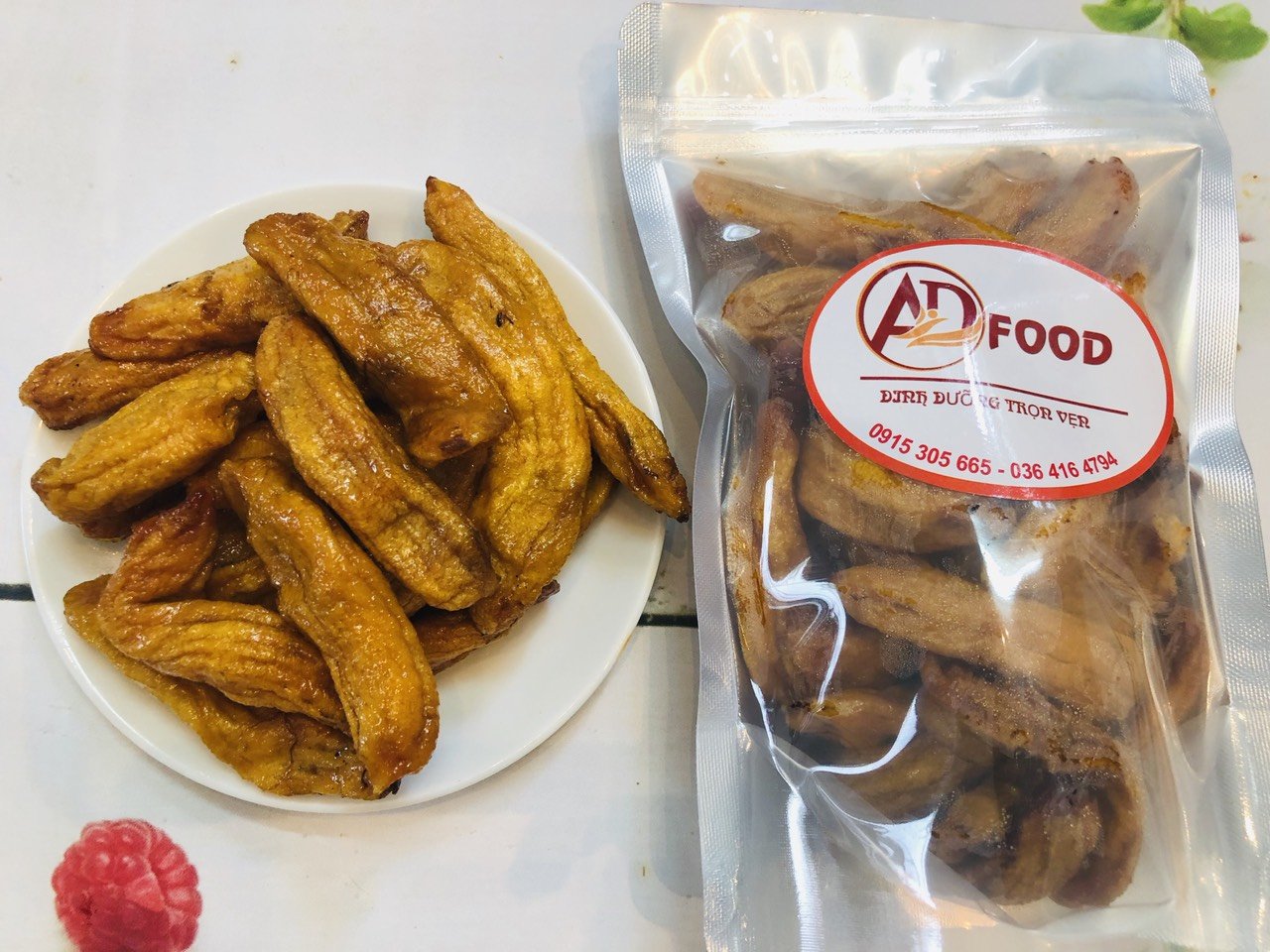 500g chuối sấy dẻo thơm ngon nguyên trái không vỏ