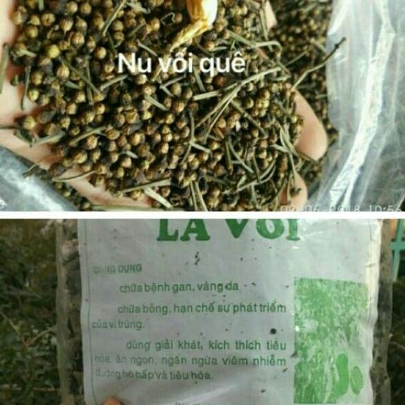 combo 1kg lá vối và 1kg nụ vối