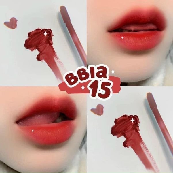 Chính Hãng Son Kem BBIA Màu 15 -Đỏ Lạnh