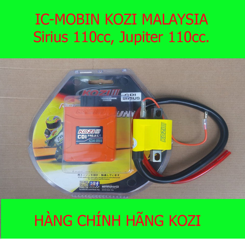 Combo IC và Moobin sườn độ Kozi cho xe máy Sirius 110cc, Jupiter 110cc