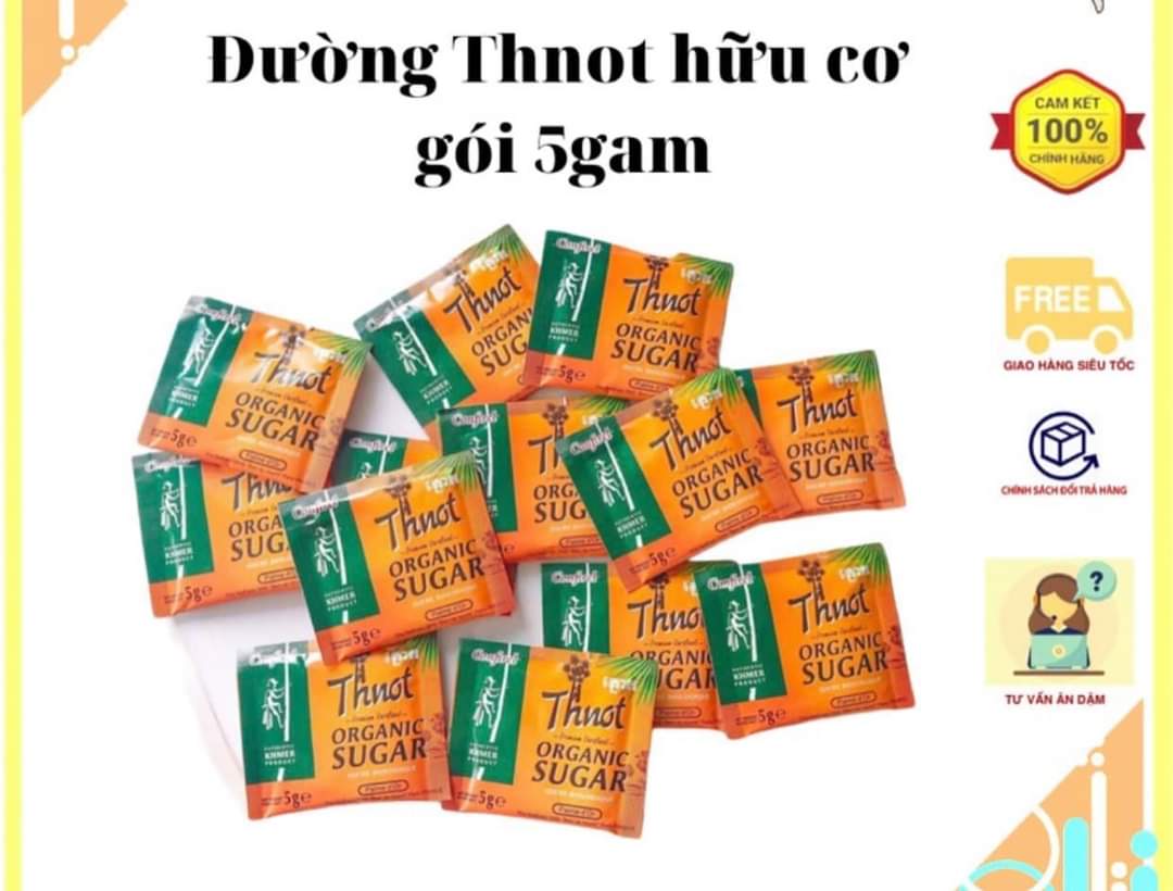 Gói Nhỏ Đường Thốt Nốt Hữu Cơ 5g (2 gói)