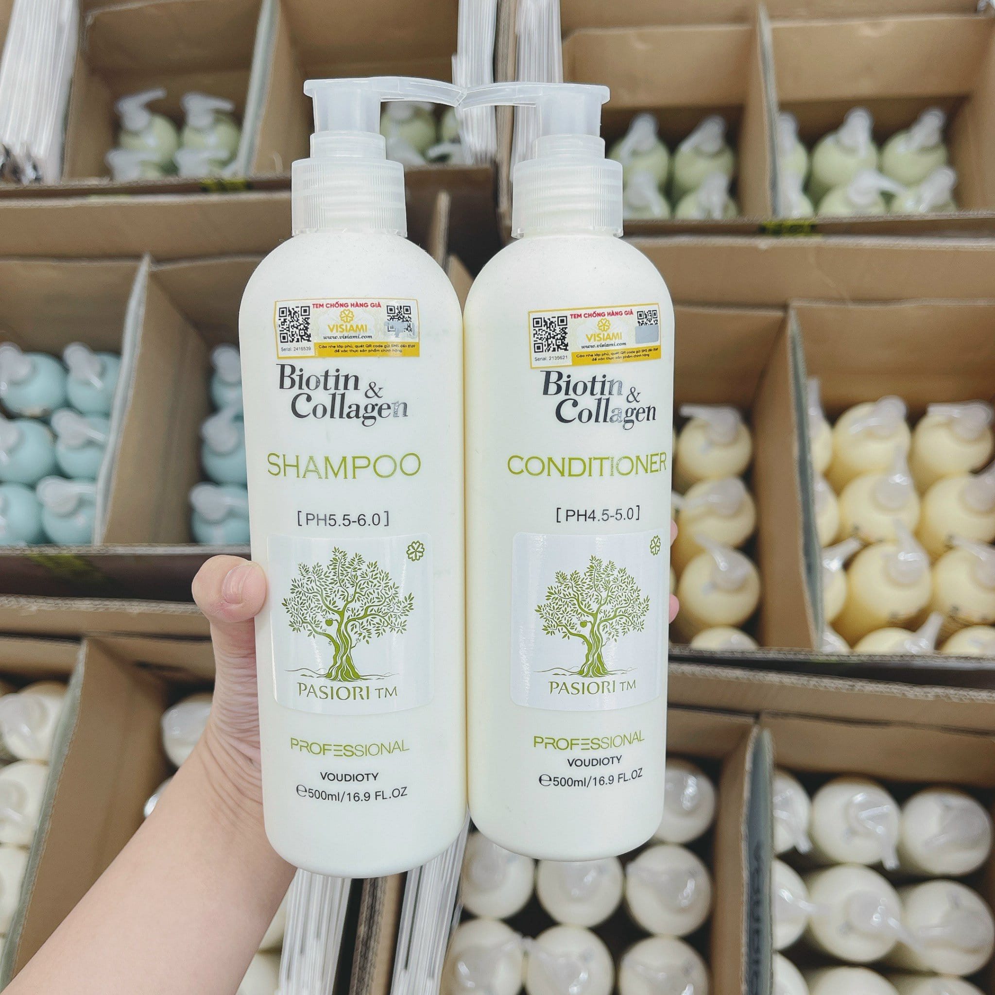 Dầu gội xa phục hồi và kích thích mọc tóc Biotin & Collagen 500ml