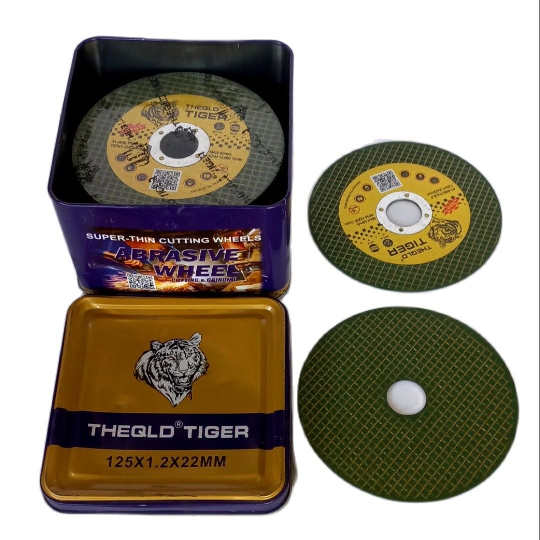 Đá cắt sắt /inox 1 TẤC 2 Tiger xanh hàng loại 1/đá cắt kim loại