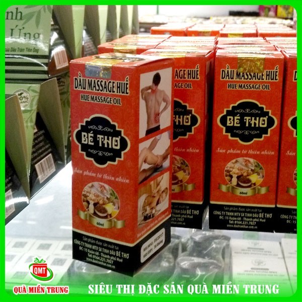 DẦU MASSAGE HUẾ HIỆU BÉ THƠ chai 60ml