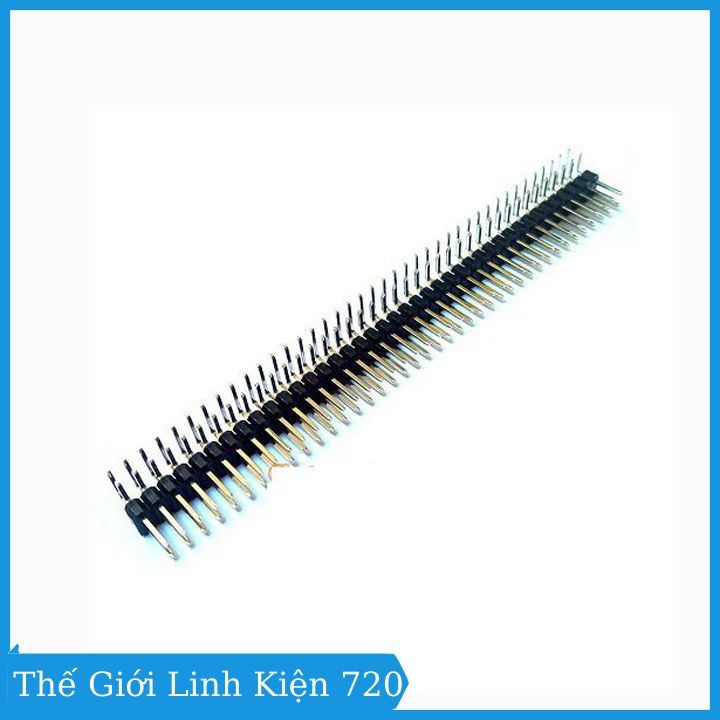 Jump đực đôi 2.54mm chân cong 2x40P