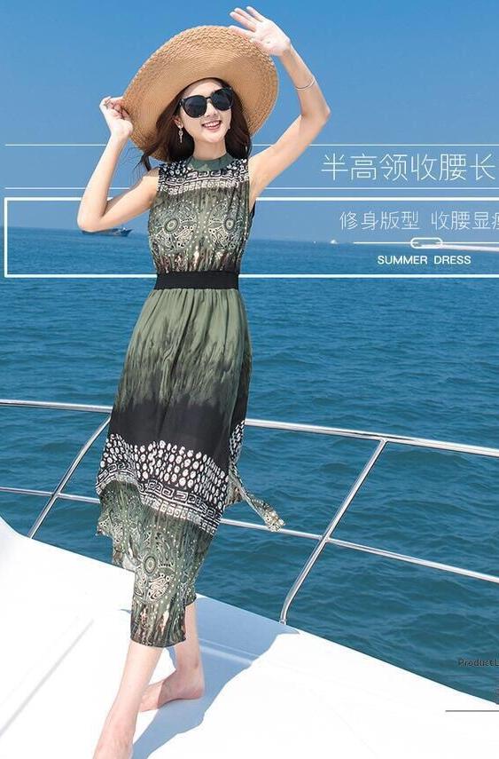 Đầm maxi họa tiết cao cấp hàng nhập