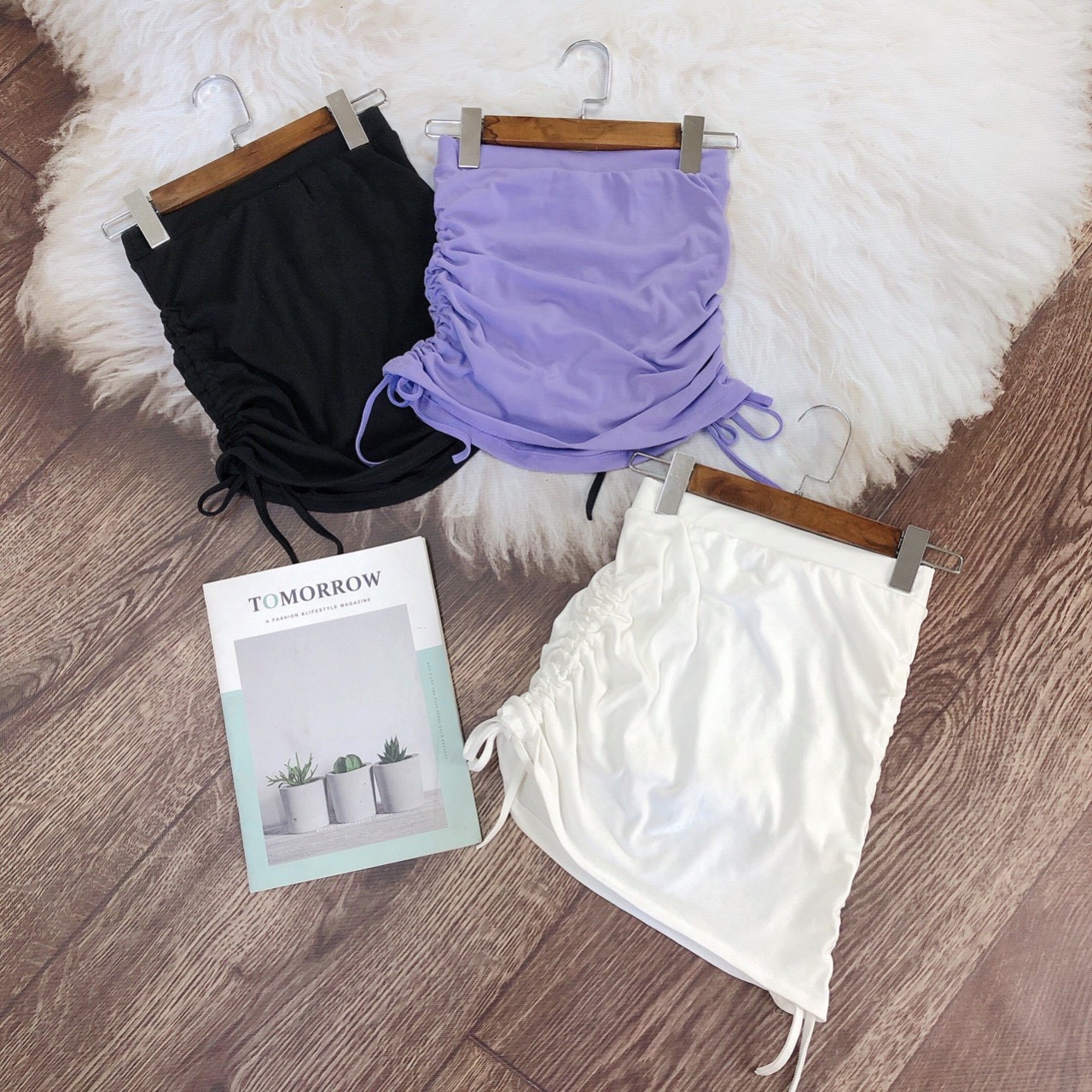 hot hit quần váy phối rút dây 2 bên