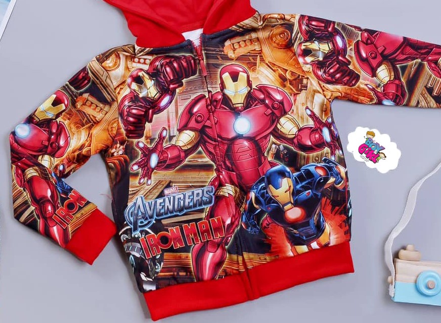 Áo khoác trẻ em siêu anh hùng Người sắt - Iron Man