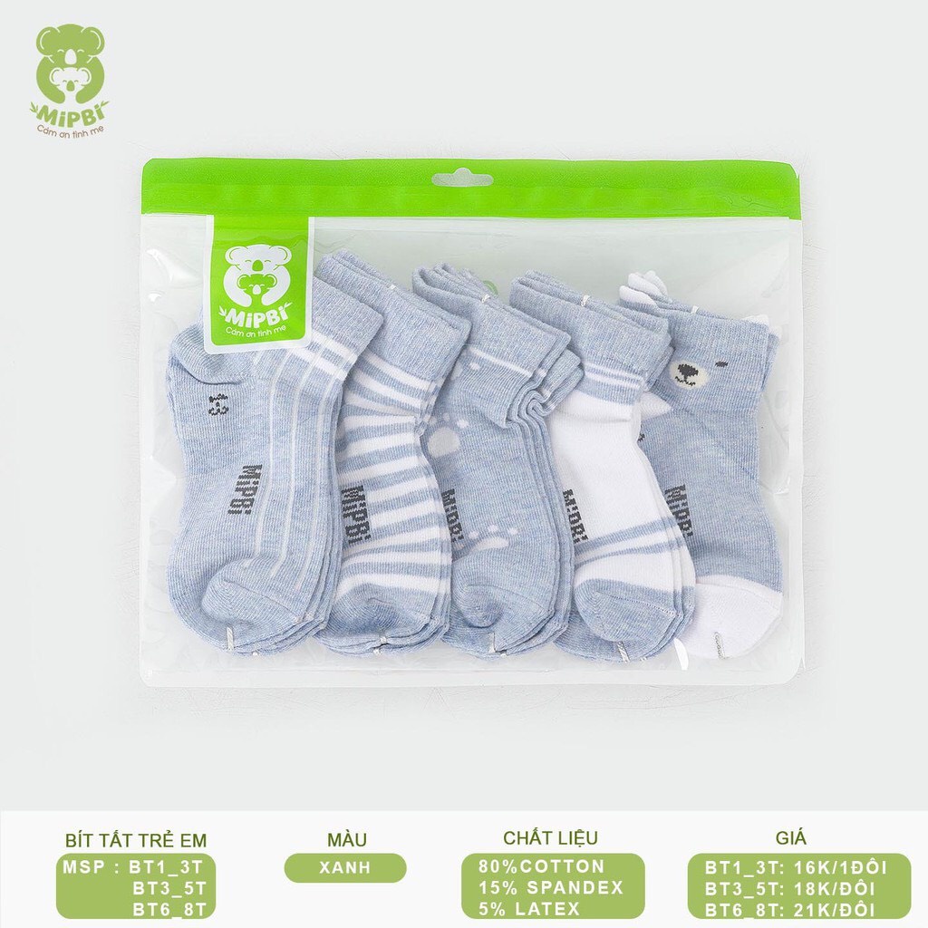 Set 5 đôi tất Chân Cho Bé Mipbi