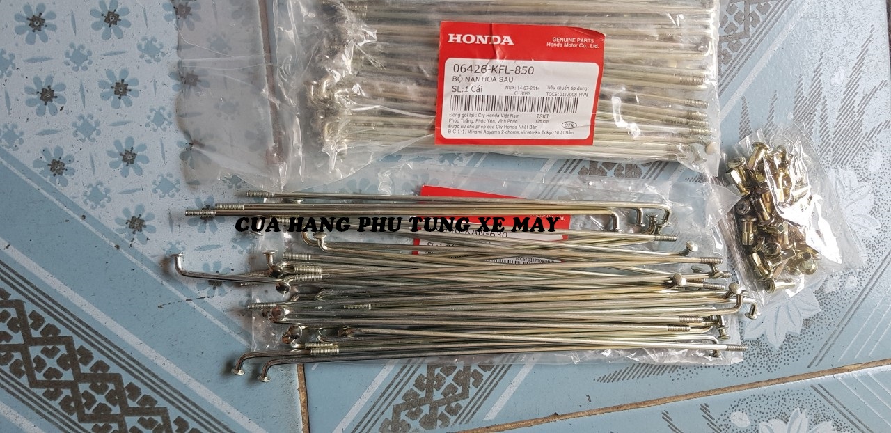 Bộ căm cho xe Future 1 hàng ( thắng đĩa trước thắng đùm sau ) - 2 bánh