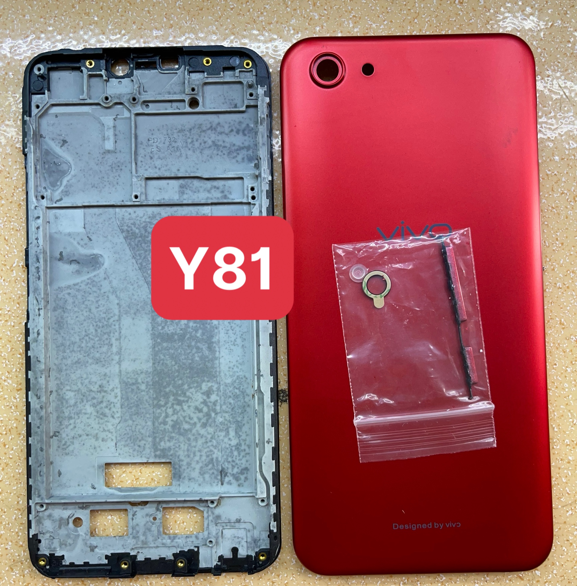 Bộ xương vỏ + khay sim điện thoại vivo y81 gồm