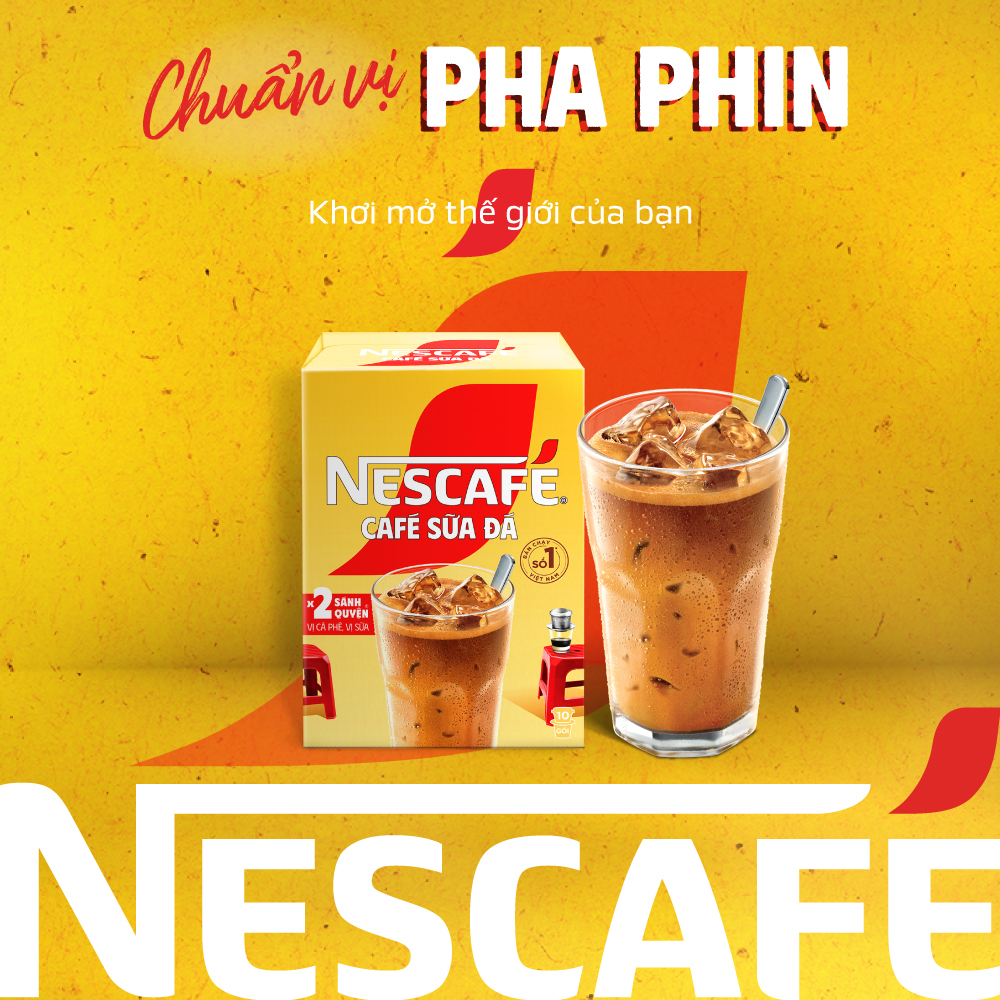 [FREESHIP TOÀN QUỐC] Combo 2 hộp Cà Phê Sữa NESCAFÉ Cà Phê Sữa Đá (Hộp 10 Gói x 24g)